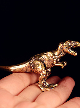 黄铜霸王龙摆件侏罗纪工艺品客厅办公室家居创意饰品桌面摆件