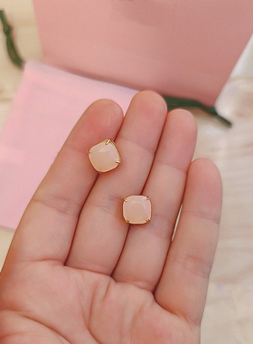 镀金时尚通勤耳钉耳饰女