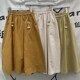 Japanese college style solid color elastic waist A-line pocket skirt for women. High-waisted, slim, sweet, simple and versatile skirt