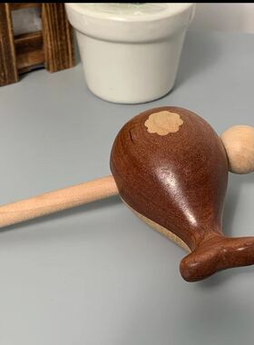 鲸木鱼敲打可爱随身解压公室静心打击乐器实木摆件佛系玩具礼物