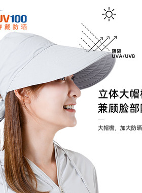 UV100遮阳帽女防晒夏季户外时尚