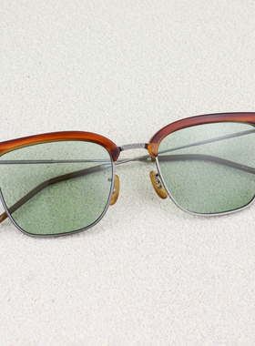 OliverPeoples超轻钛架眉框墨镜