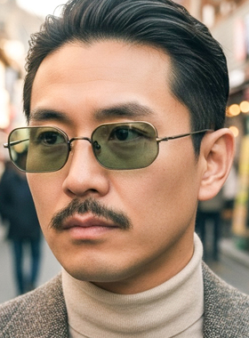 日本MATSUDA超轻纯钛方框太阳镜