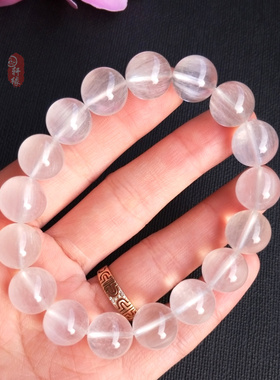 天然巴西水晶单圈手串