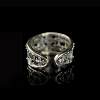 925 silver ring L037 silver jewelry ring distressed handmade personalized living retro palace silver ring