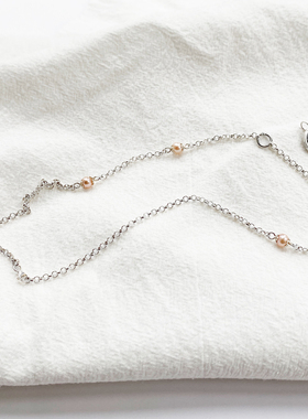 新款原创925银链珍珠挂链佛牌链条银毛衣链玉坠项链轻小众奢银饰