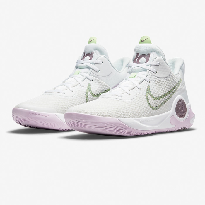 代购耐克NIKE KD TREY 5 IX EP杜兰特 白紫 实战篮球鞋DJ6921 100 - 图0