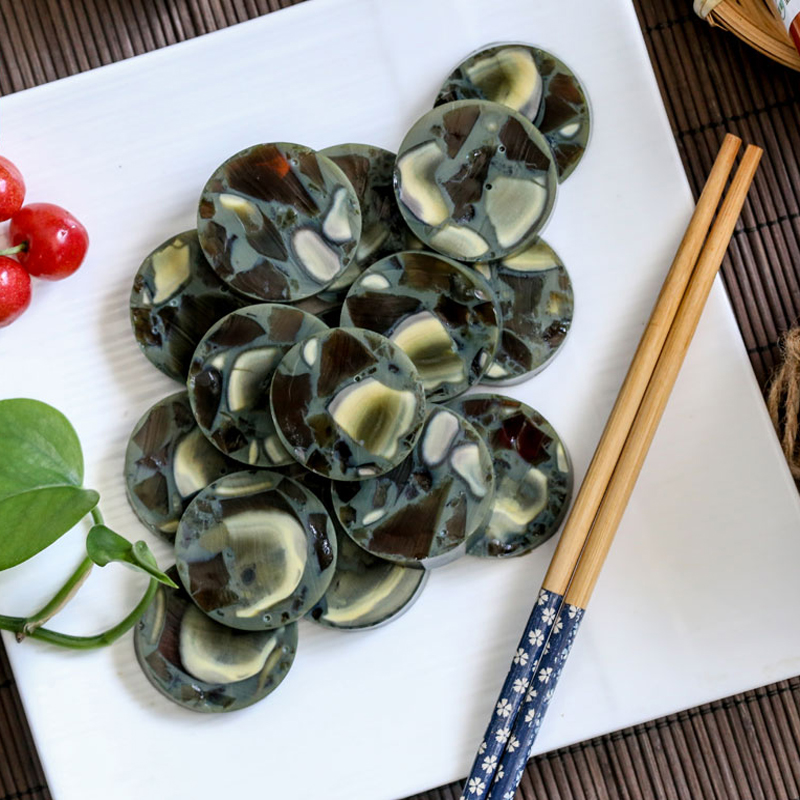 清真皮蛋肠/松花蛋肠抚顺顺意香肠清真食品素肠剥皮即食-图2