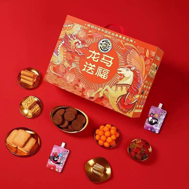 徐福记年货礼盒龙马送福1100g酥心糖果糕点饼干零食礼包春节送礼,淘宝优惠券,粉丝福利购,淘宝优惠卷
