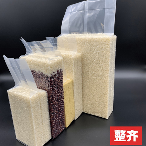 加厚米砖袋真空大米包装袋1斤2斤5斤杂粮压缩方砖袋透明尼龙袋子 - 图1