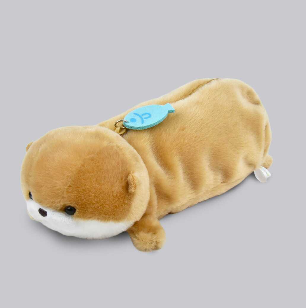 日本代购Amuse水海獭大容量笔袋毛绒公仔玩偶软萌治愈文具收纳包 - 图2