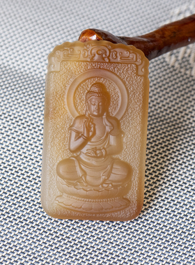 天然红玛瑙阿弥陀佛吊坠