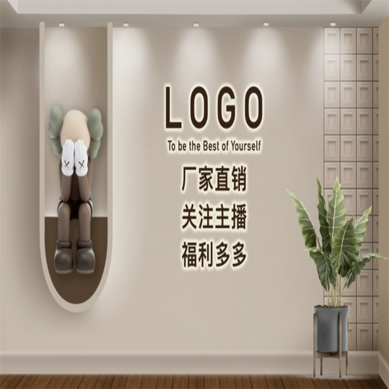 新款珠宝服装直播间3d立体产品带货抖音快手网红直播背景布