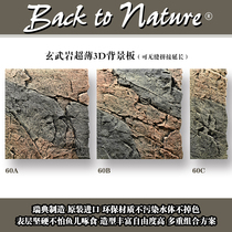Swedish BTN basalt ultra-thin 3D FISH TANK Fish Tank Background Plate Reptile Rainforest Fish Tank Interior Solid view plate