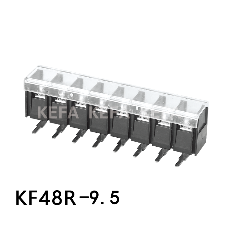 KF48C/KF48S/KF48H/KF48R(M)间距9.5mm 可带法兰带盖栅栏接线端子 - 图2