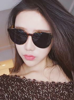 复古明星遮阳百搭透明女太阳镜