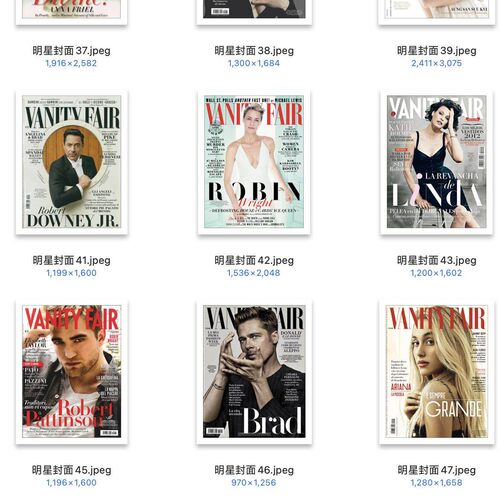 【D013】169张，欧美明星时尚杂志封面电子版设计素材24H自动发货 - 图0