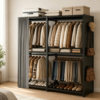 New hole board wardrobe front and rear dustproof