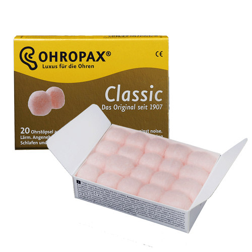 德国OHROPAX Classic20 经典蜡丸耳塞 隔音降噪防噪音睡觉睡眠用 - 图0
