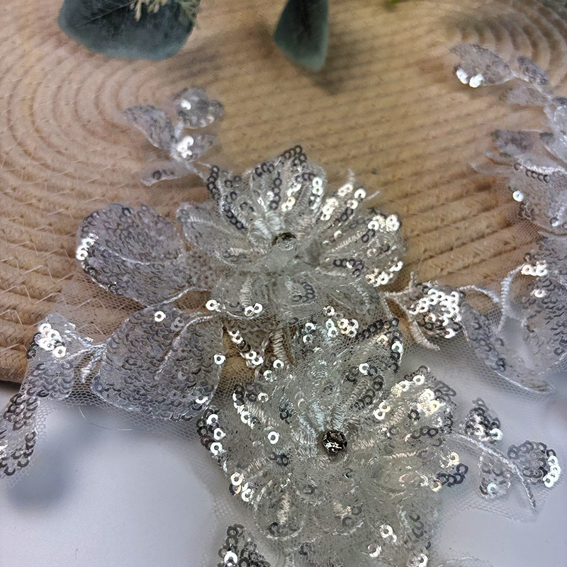新款立体花刺绣布贴补丁羽绒服亮片绣花婚纱礼服装饰绣片服装辅料,淘宝优惠券,粉丝福利购,淘宝优惠卷