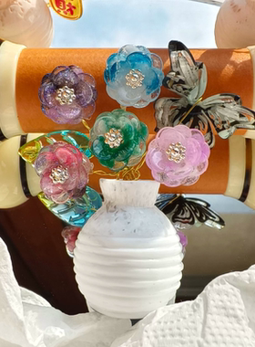 迷你袖珍小花瓶成品摆件简约高颜值小花瓶创意家居桌面摆件网红