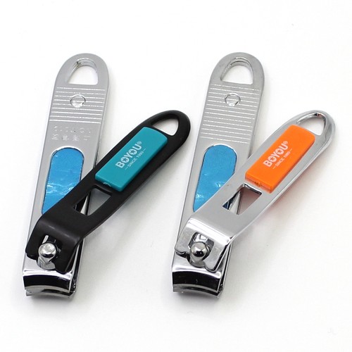 博友中号指甲剪创意便携式挖耳勺套装平口指甲刀个性指甲钳修甲 - 图0