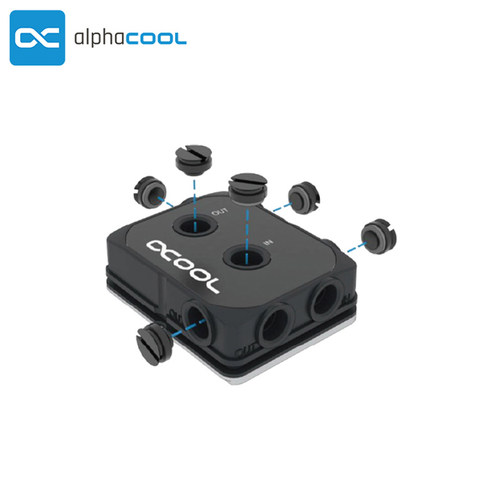 欧酷Alphacool大核心CPU水冷头XPX Pro1U 支持1700 AM5 2066 TR4 - 图0