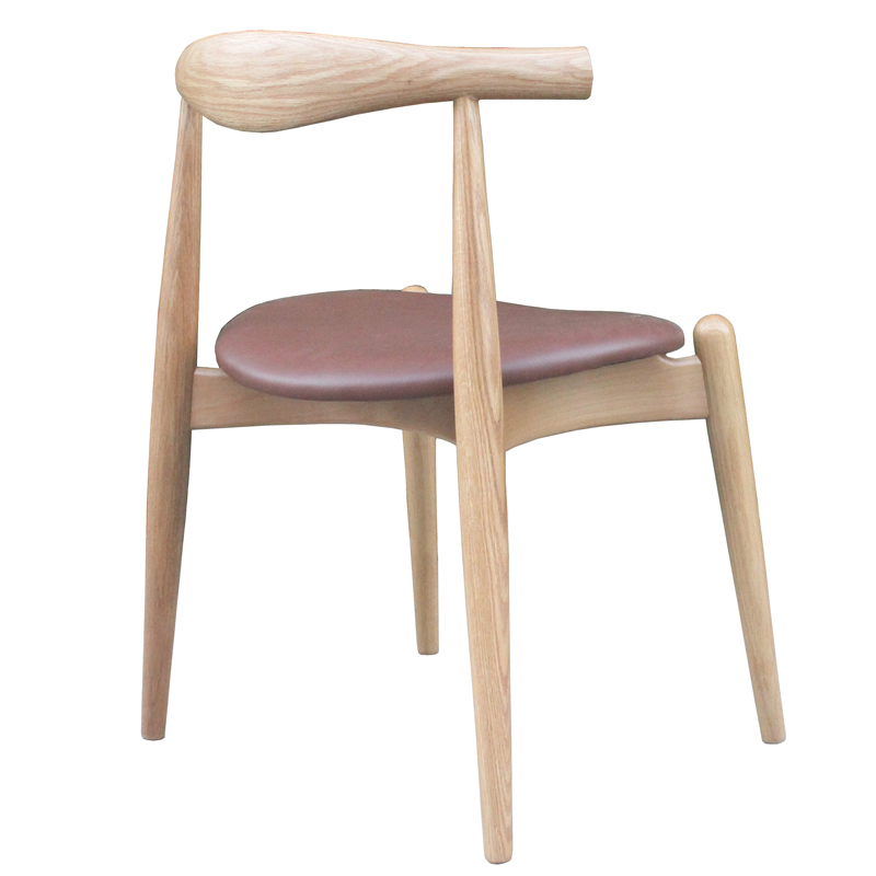 RH-1143 CH20 elbow chair 圆座垫手肘椅牛角椅橡木实木餐椅 - 图1