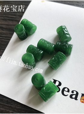 diy铁龙生雕刻民族风手链桶珠