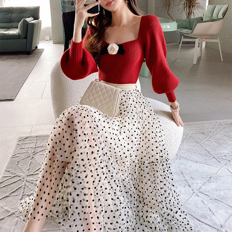 2月8日新品粉红大布娃娃波点长裙 粉红大布娃娃半身裙
