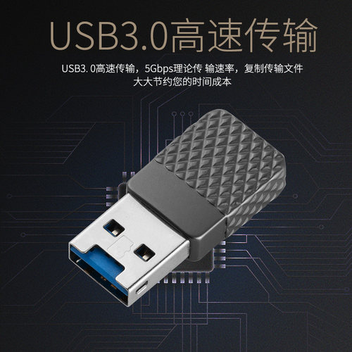 车载USB3.0 MicroSD卡TF卡读卡器金属外壳高速读写器隐藏插卡迷你 - 图2