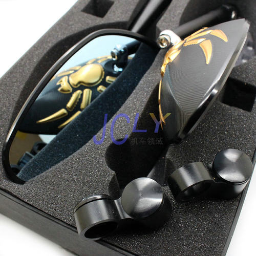 适用于雅马哈 FZ1 FZ6 FZ8 XJ6 MT07 MT-09 改装后视镜 反光镜/对 - 图1