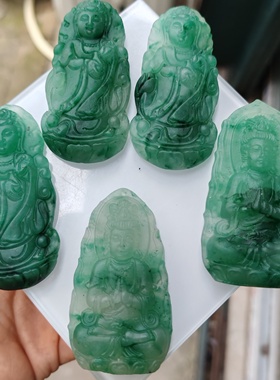 独龙玉男士观音笑佛弥勒佛项链情侣款玉坠挂件男女款观音弥勒佛