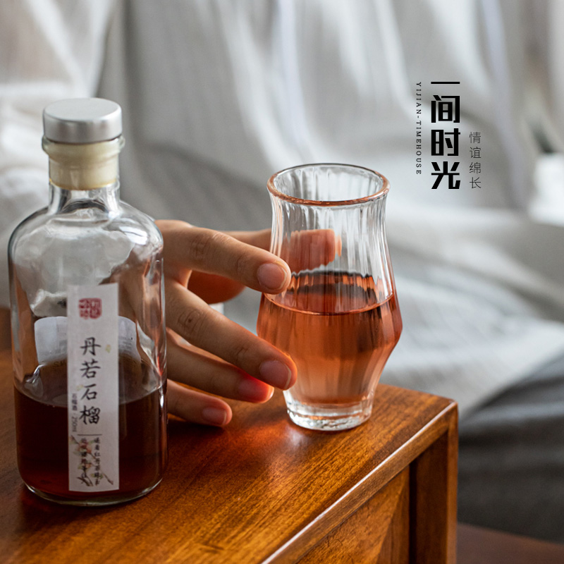 日式手工玻璃酒杯梅子酒杯闻香杯咖啡分享杯小号洋酒杯主人杯茶杯 - 图1