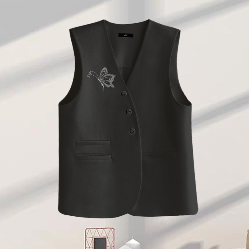 0543QMR025新款西装马甲女宽松百搭坎肩背心外穿无袖外套上衣马夹,淘宝优惠券,粉丝福利购,淘宝优惠卷