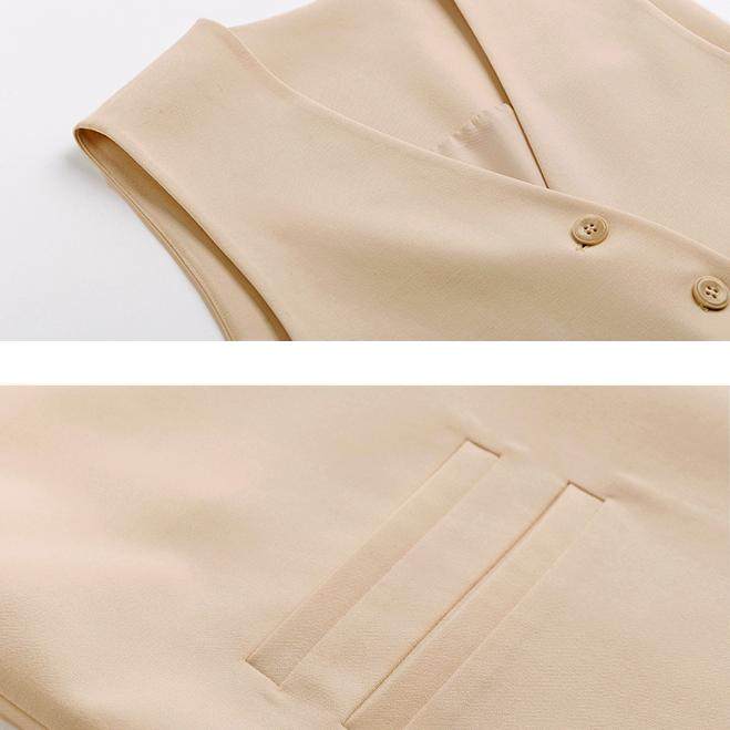 0543QMR025新款西装马甲女宽松百搭坎肩背心外穿无袖外套上衣马夹,淘宝优惠券,粉丝福利购,淘宝优惠卷