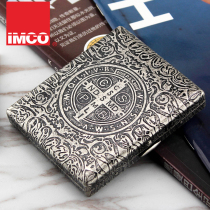 2018 new IMCO love cool brass smoke box 20 clothes creative 6 face engraving male gift smoke clip ultra-thin individuality