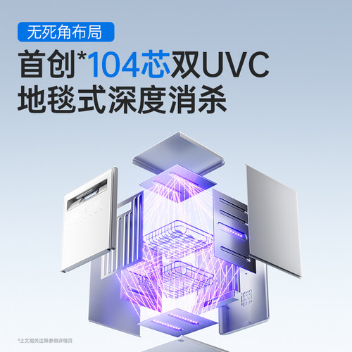 小白熊A3星空奶瓶消毒柜婴儿宝宝专用带烘干机紫外线消毒器二合一 - 图0
