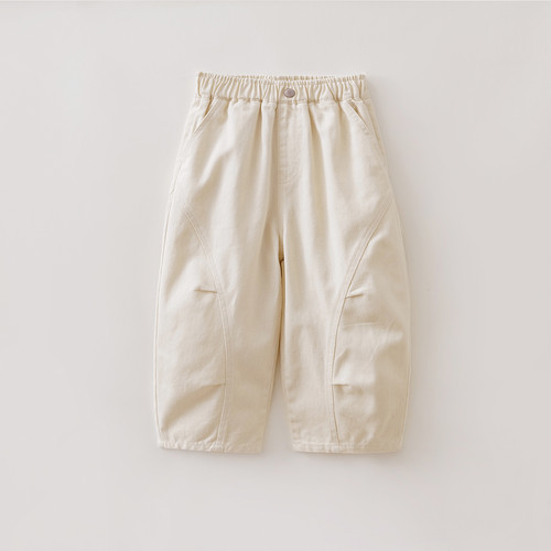 马克珍妮挺括有型男女童牛仔弯刀裤宝宝裤子2026年春装新款560035 - 图2