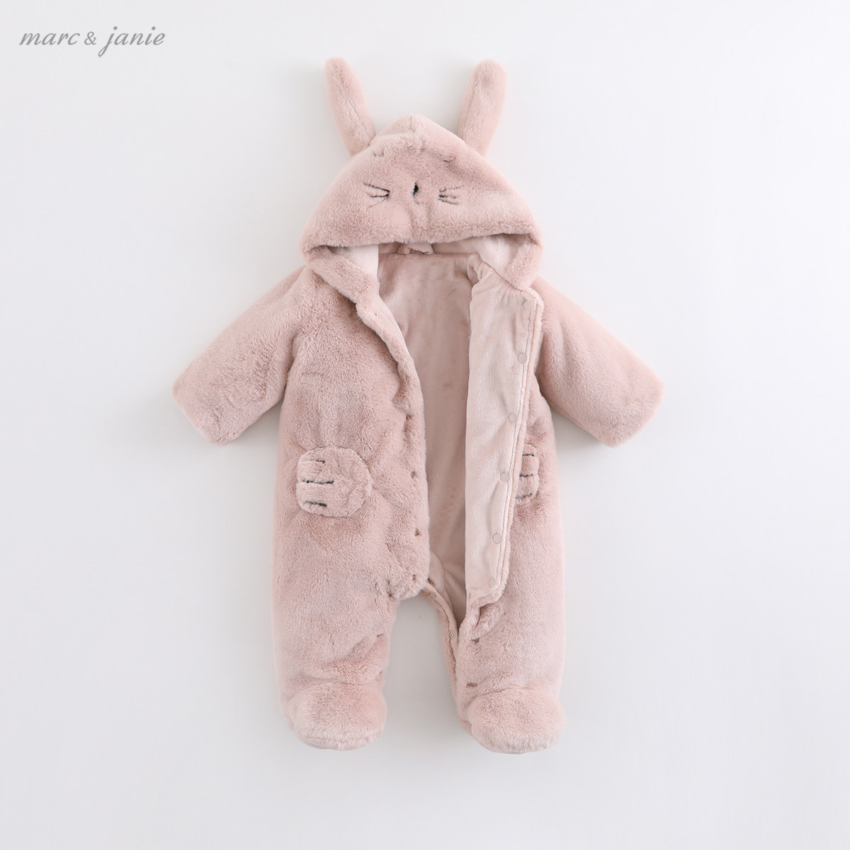 马克珍妮2020新款冬装兔毛连体衣 marcjanie连身衣/爬服/哈衣