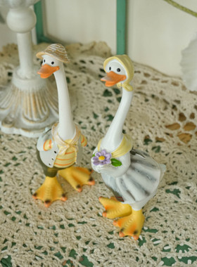 树脂鸭子田园装饰摆件