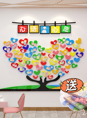 亚克力立体幼儿园教室墙面装饰