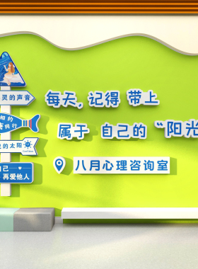 博尼亚心理咨询室立体墙贴
