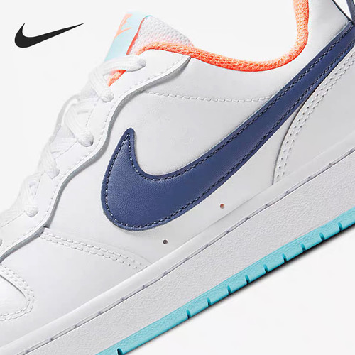 Nike/耐克正品夏季新款大童轻便透气休闲板鞋 BQ5448-112 - 图0