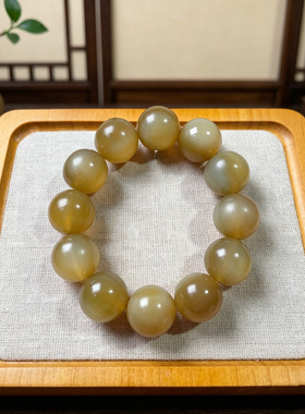 非洲天然黑青料羊角佛珠手串保真