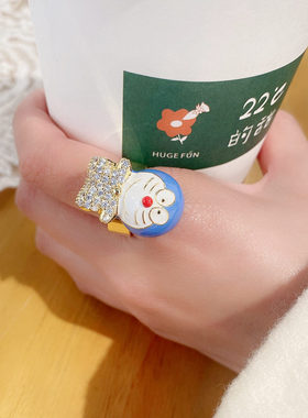 机器猫开口铜镀真金可爱女