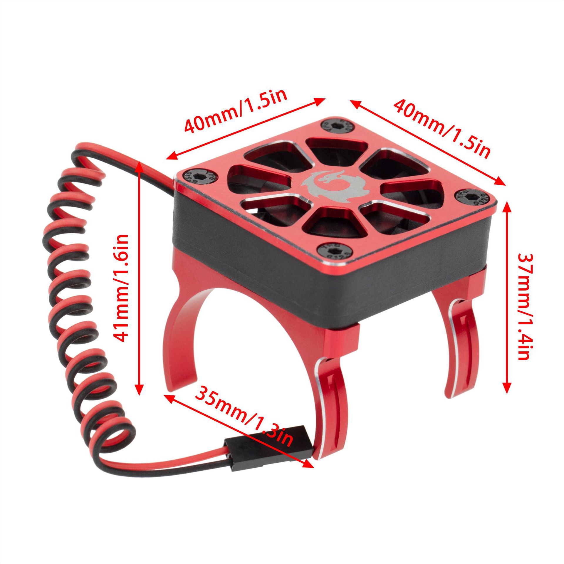 TRX4攀爬车改装升级OP件 540 550电机散热器 高速双滚珠散热风扇 - 图2