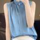 Women's summer premium french sleeveless shirt