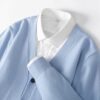 New Spring and Autumn Pure Wool Cardigan Men's V