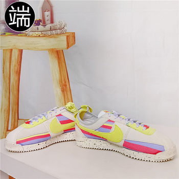 Nike Cortez ຮ່ວມ Forrest Gump retro ເກີບແລ່ນແມ່ຍິງຕ່ໍາສຸດ DR1413-100 AV3519